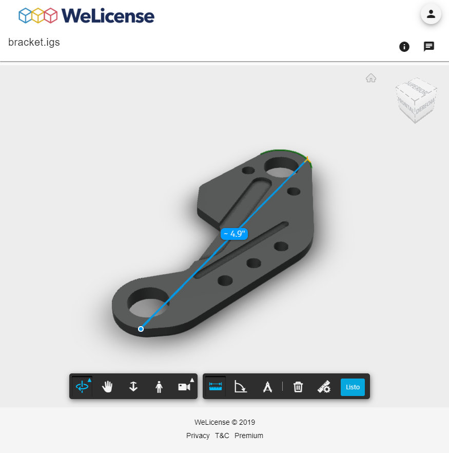 WeLicense 3D viewer screenshot